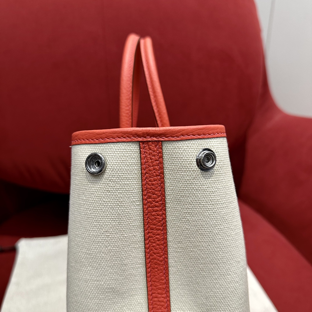 Hermès  Garden party 30 Texas pink  Canbas and Negonda