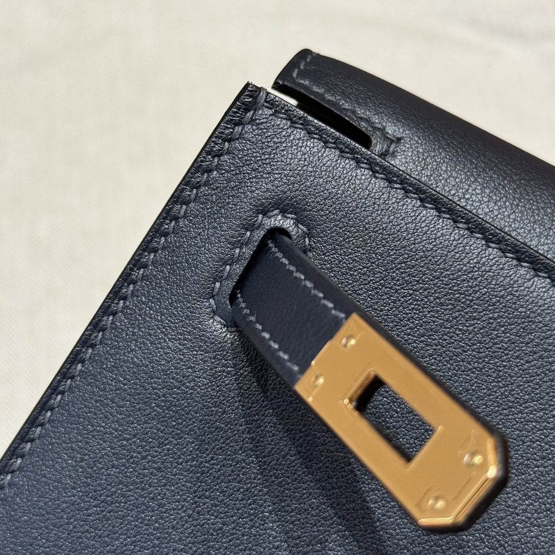 Hermès Kelly danse 22 Blue Nuit Swift