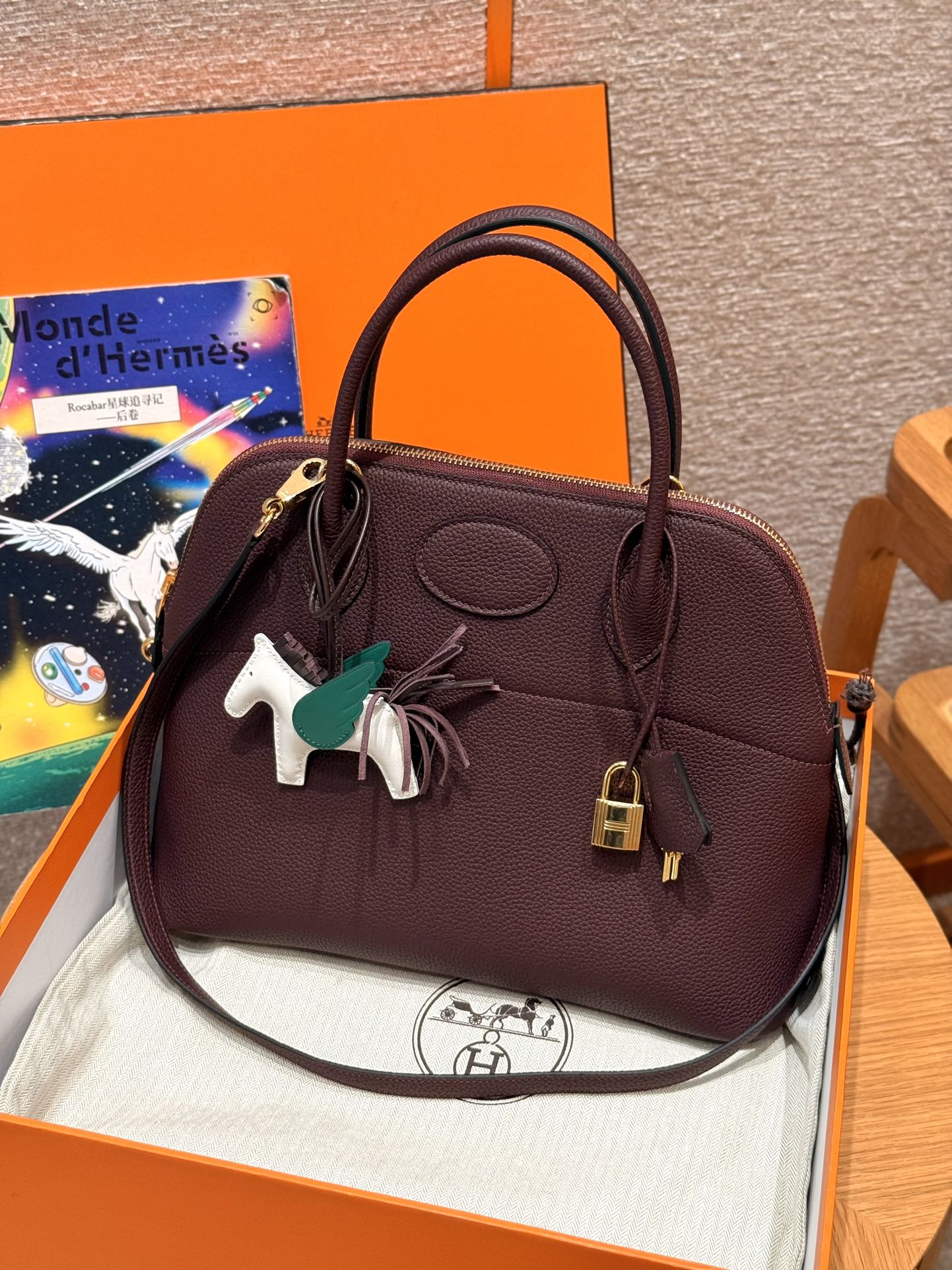 Hermès Bolide 31  Rouge H  Togo