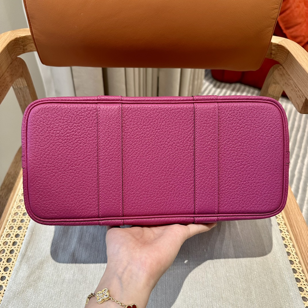Hermès Garden party 30cm Rose purple Clemence