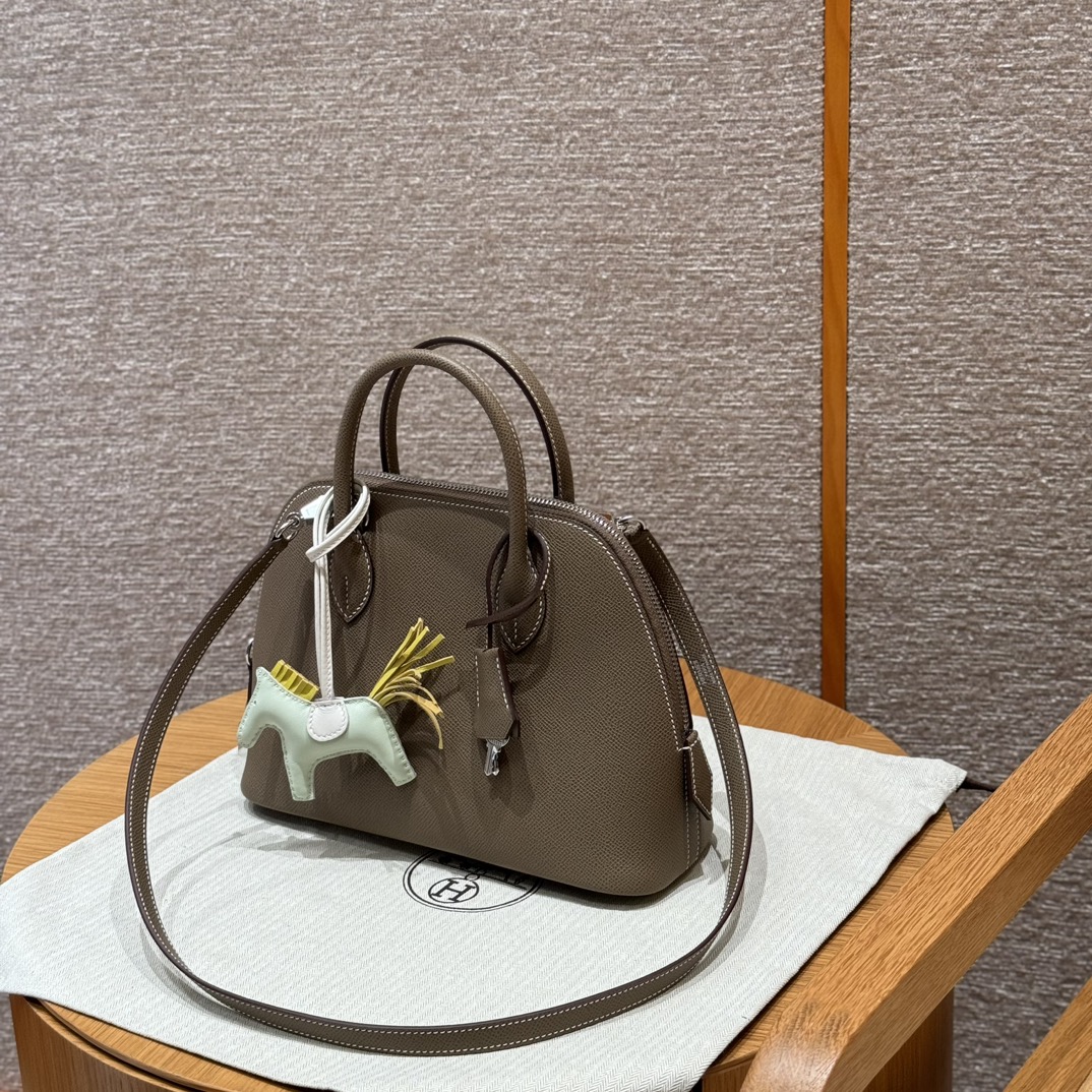 Hermès Bolide 25 Etoupe Epsom