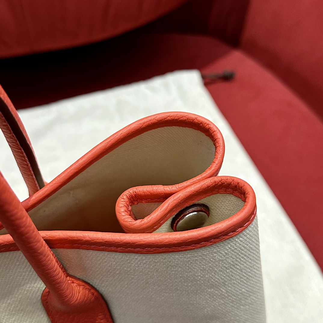 Hermès  Garden party 30 Texas pink  Canbas and Negonda