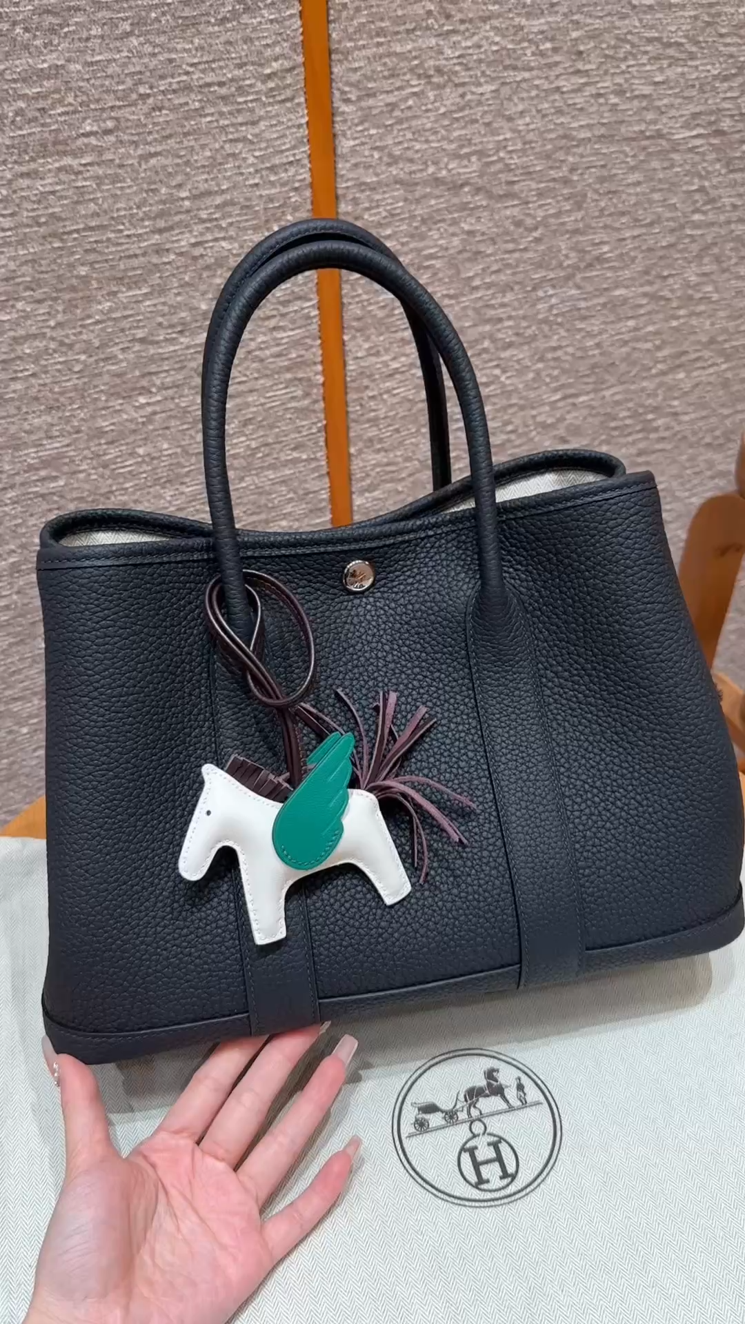 Hermès  Garden party 30 Blue niut Ntogo