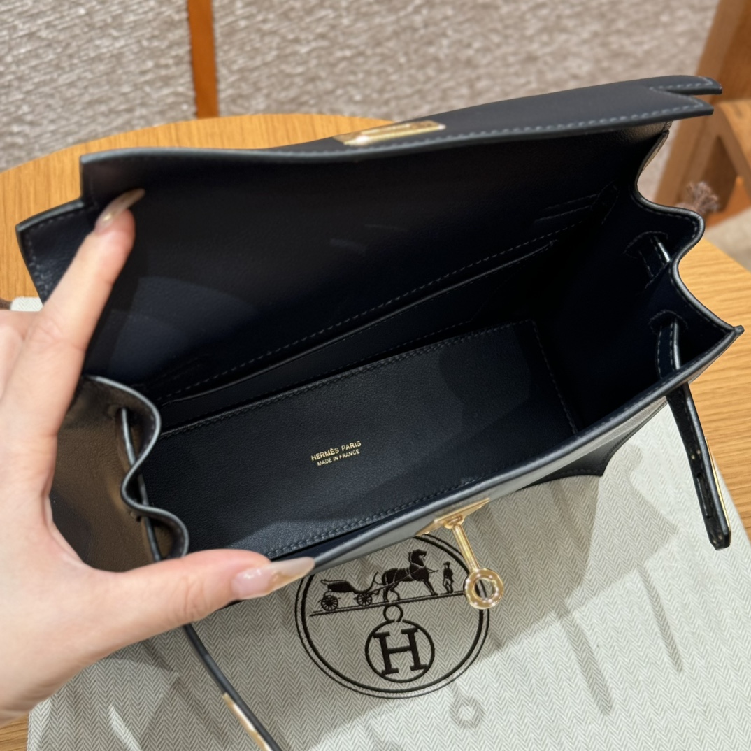 Hermès Kelly danse 22 Blue Nuit Swift