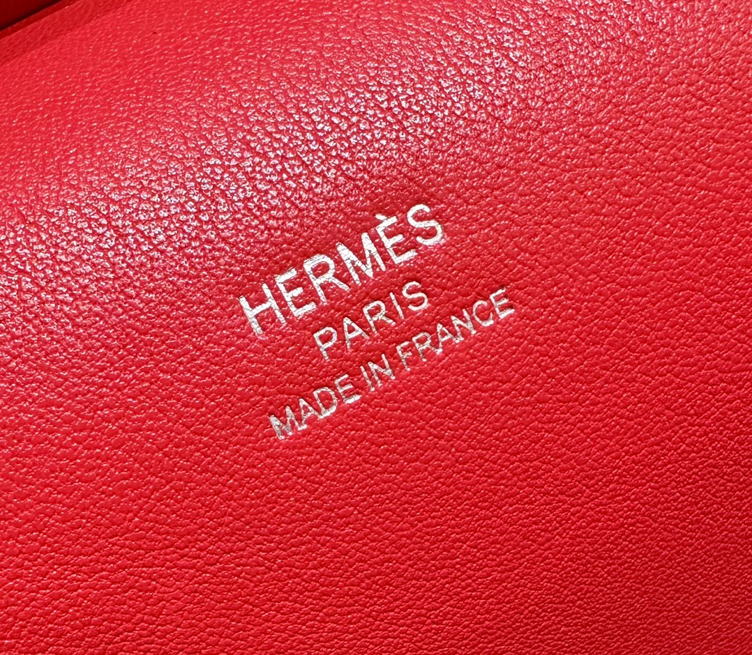 Hermès  Jypsiere 23 Rouge casaque Swift