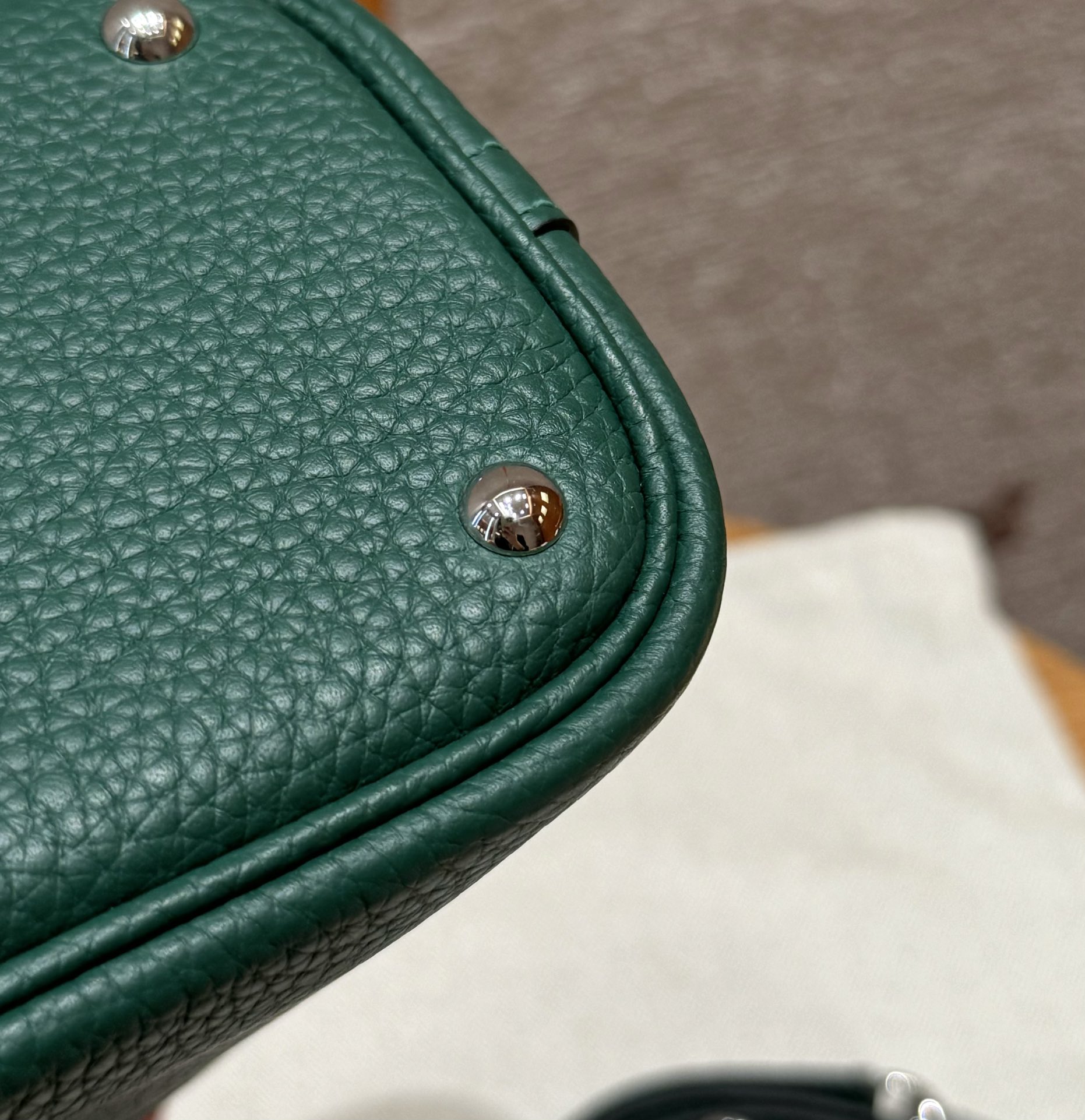 Hermès Bolide 27 Malachite Clemence