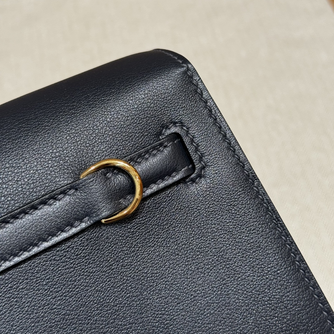 Hermès Kelly danse 22 Blue Nuit Swift