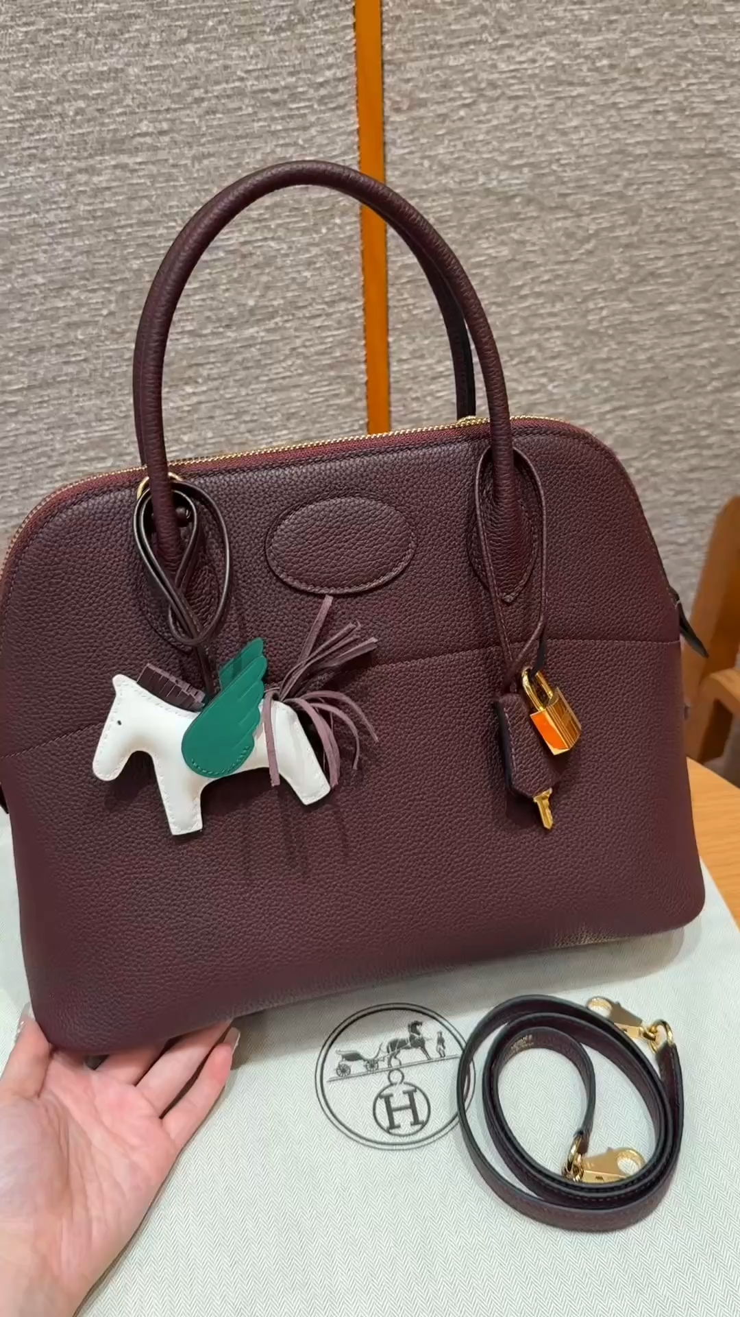 Hermès Bolide 31  Rouge H  Togo