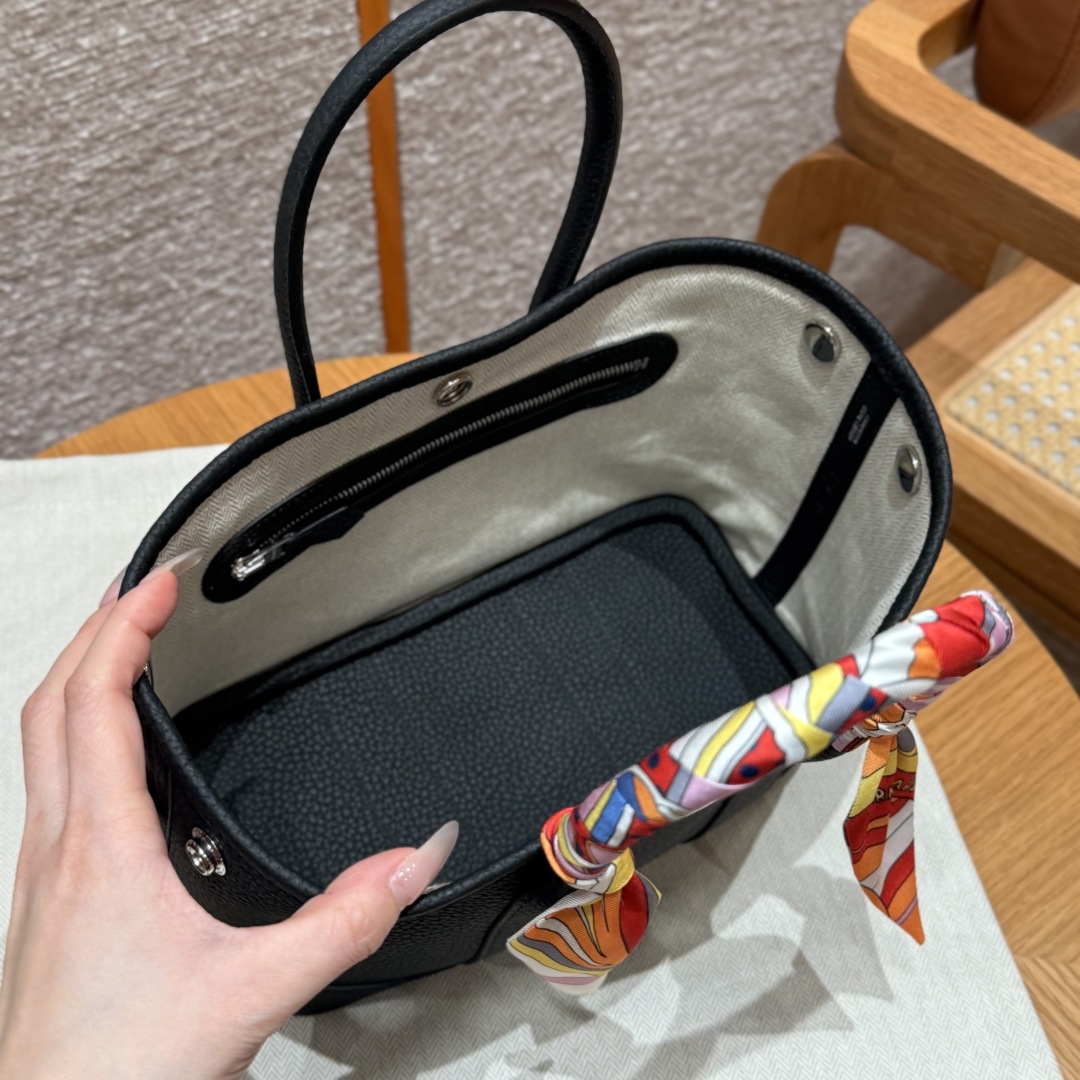 Hermès  Garden party 23  Noir Ntogo