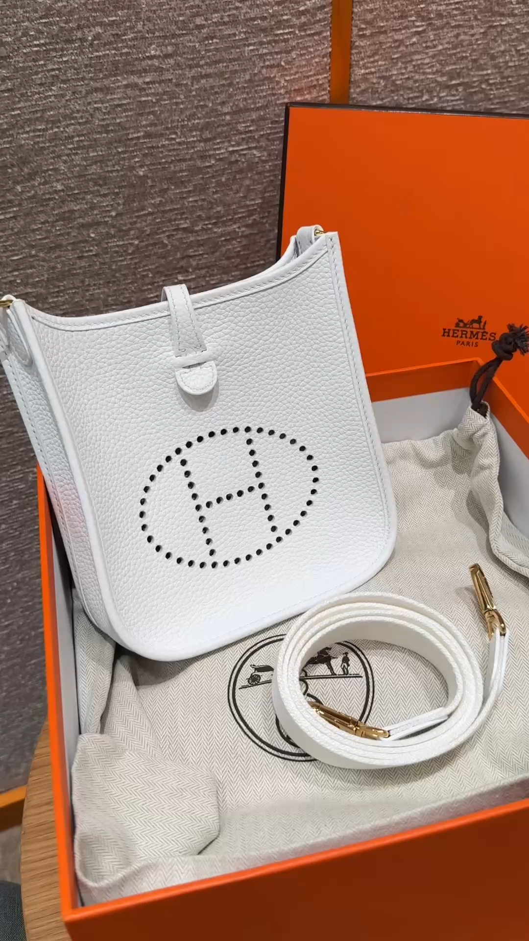 Hermès  Evelyne 16 Blanc Clemence