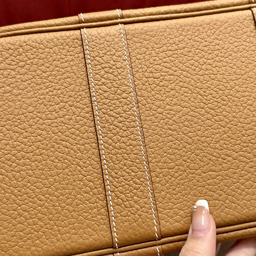 Hermès  Garden party 30  Taffy gold Clemence