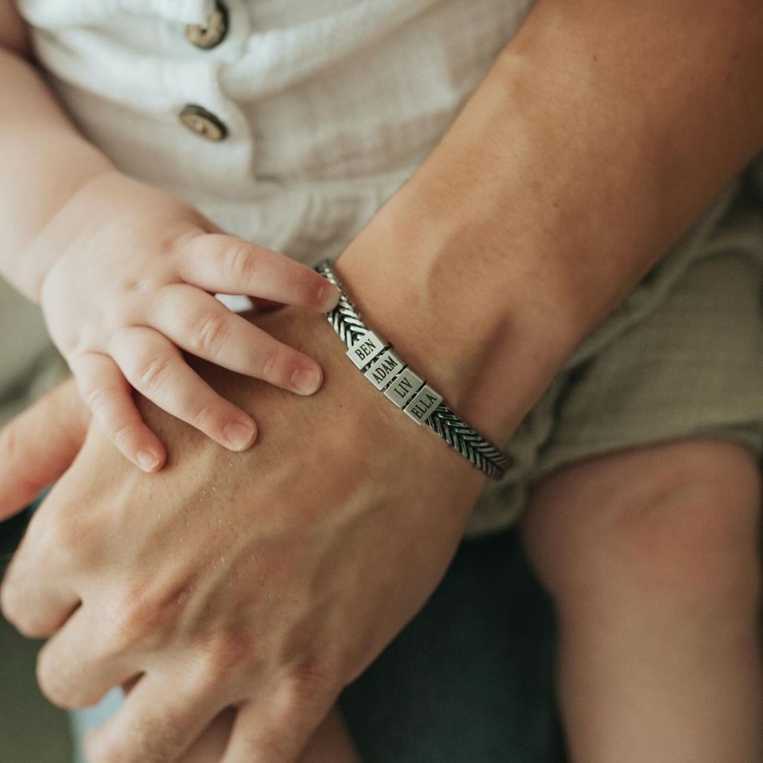 Personalize Daddy Bracelet with Kids Names