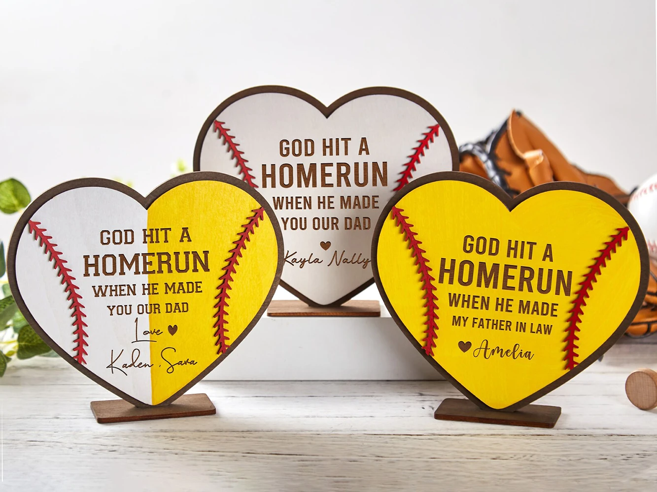 Custom Baseball & Softball Wood Sign