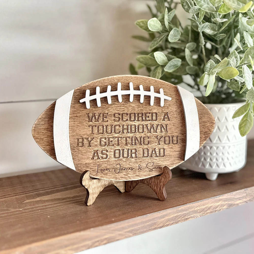 Custom Football Wood Sign