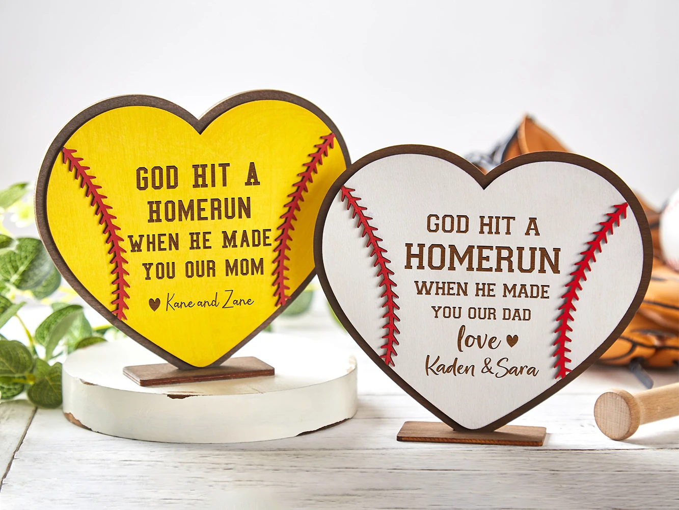 Custom Baseball & Softball Wood Sign