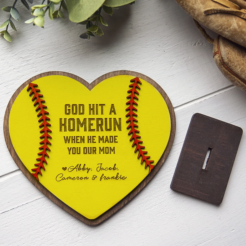 Custom Baseball & Softball Wood Sign