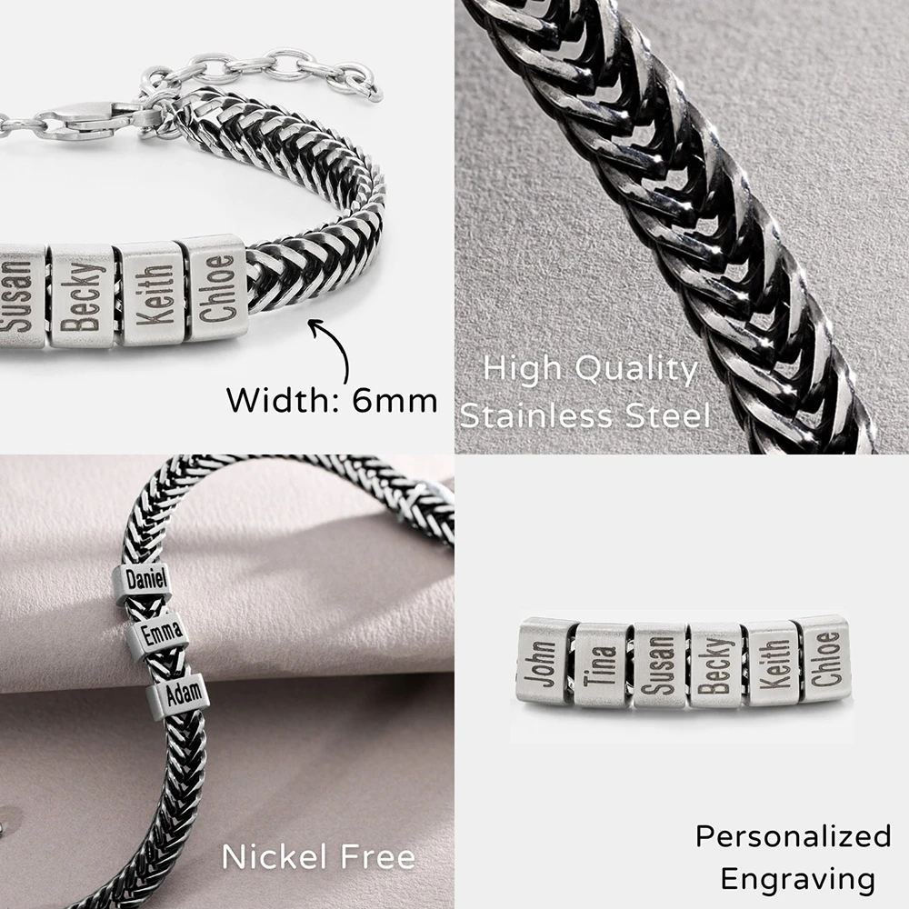 Personalize Daddy Bracelet with Kids Names