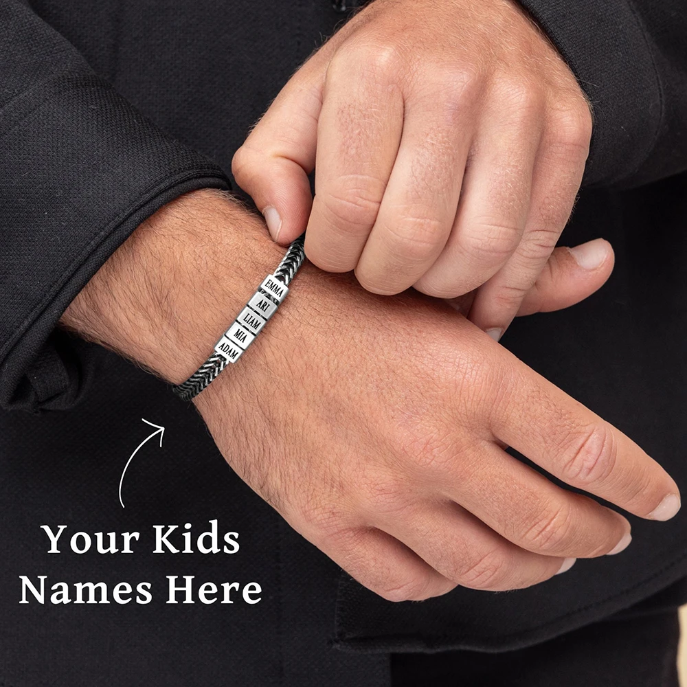 Personalize Daddy Bracelet with Kids Names