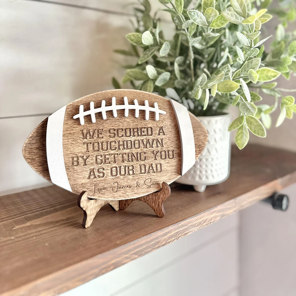 Custom Football Wood Sign