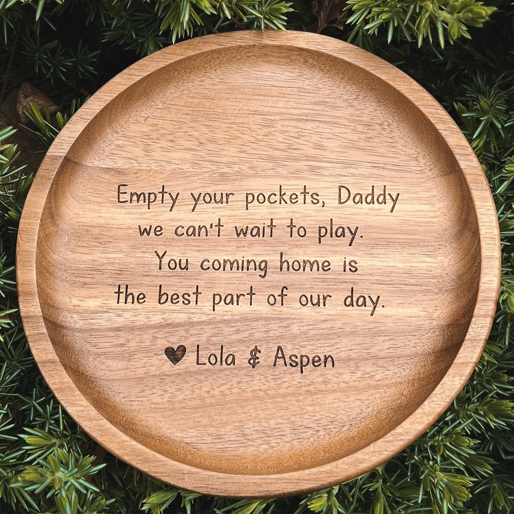 Custom Engraving Walnut Wood Tray
