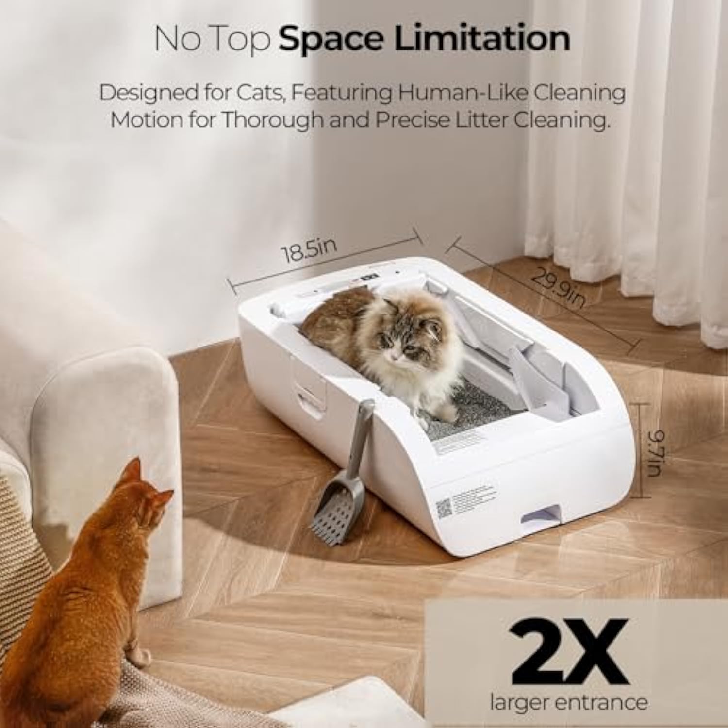 No-top Automatic Cat Litter Box