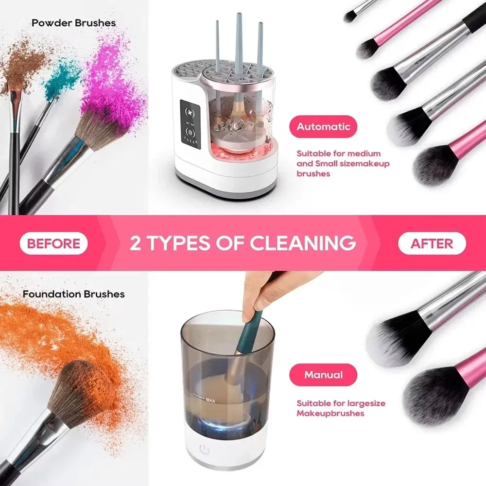 3in1 Electric Makeup Brush Cleaner with Drying Function