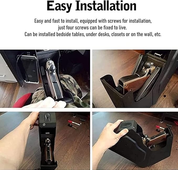 Mounted Biometric Gun Safe For Pistol