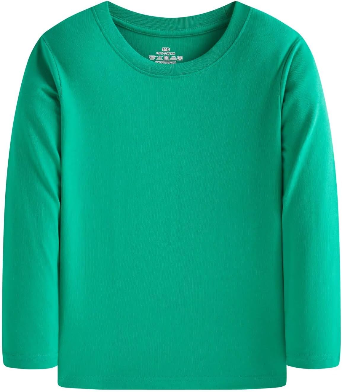 Huata 2 Packs Boys Girls T-Shirt Long Sleeve Crewneck Tee