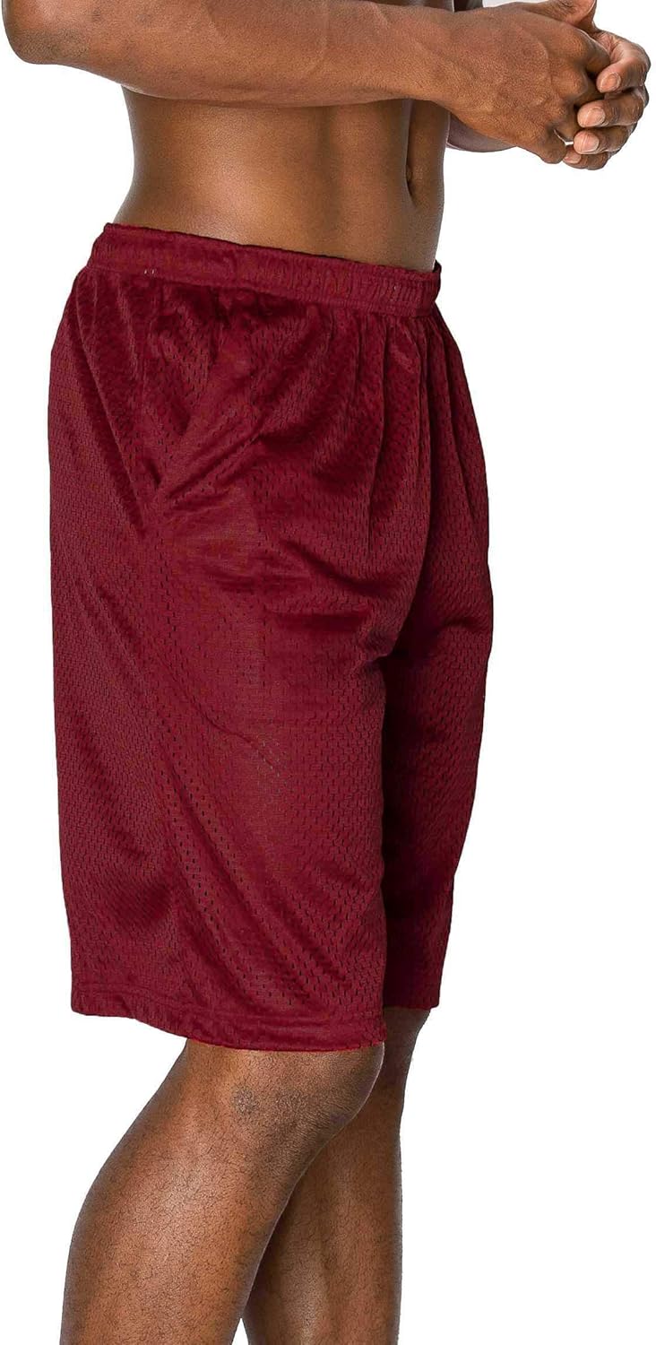 Mens Plain Mesh Shorts