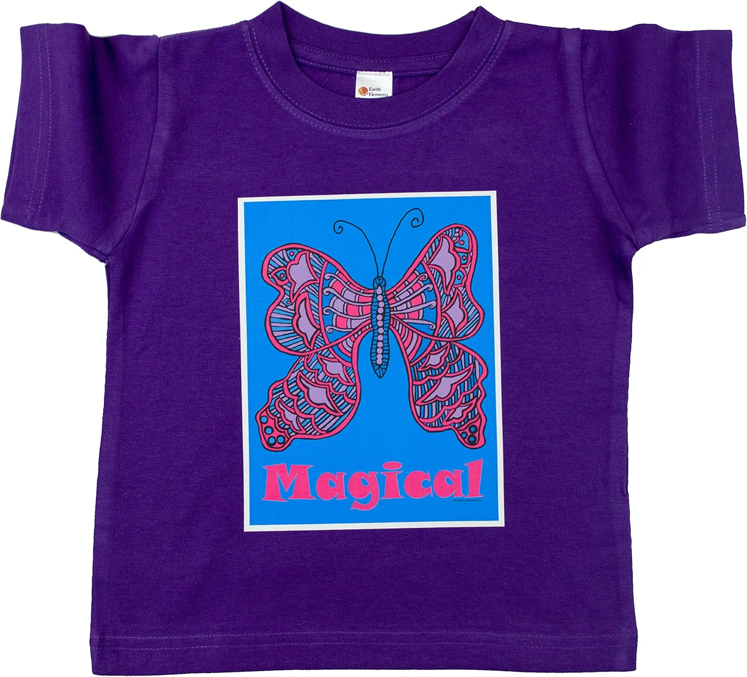 Earth Elements Baby Girls’ Short Sleeve T-Shirt - Magical Butterfly