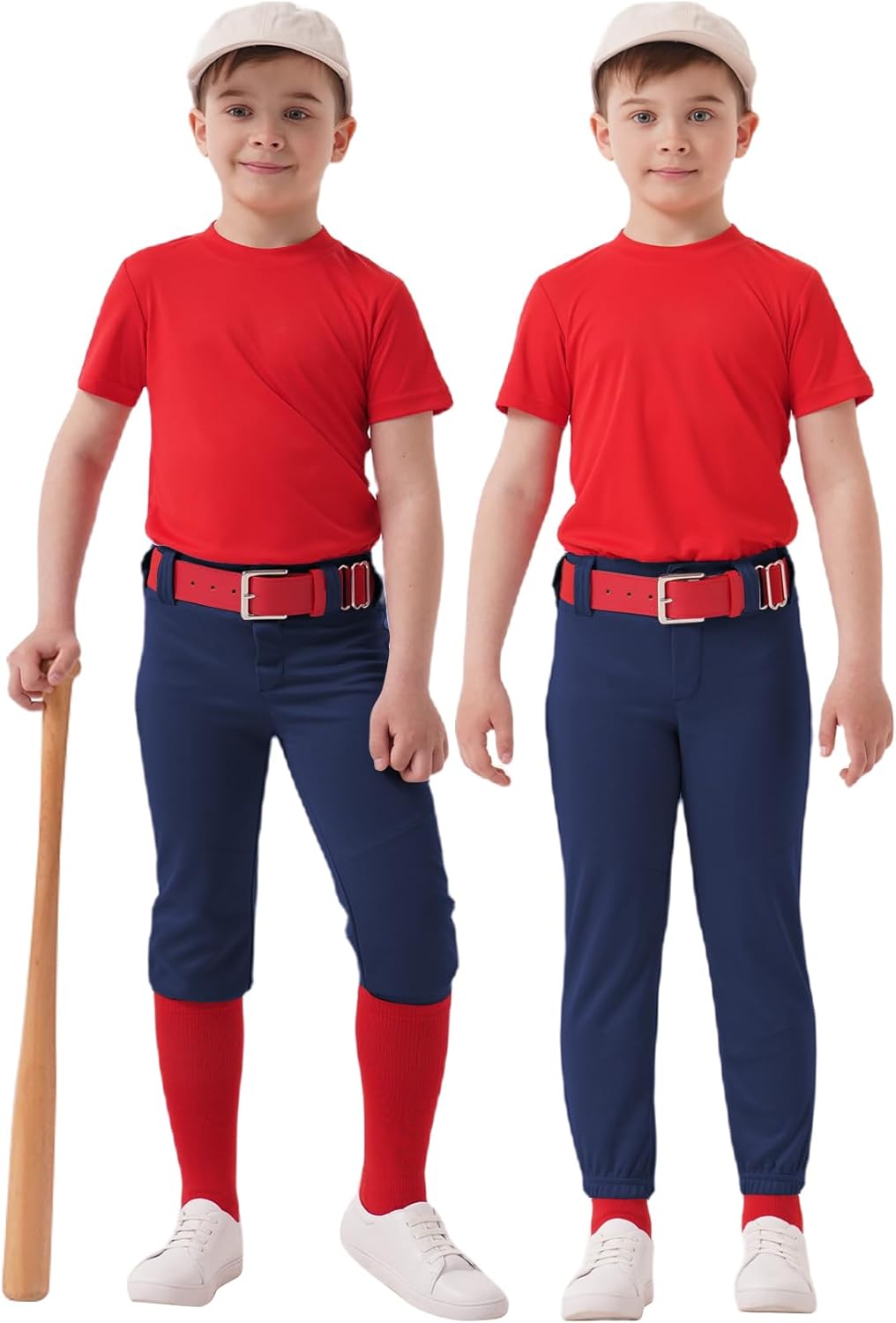 QBK 2T-17Y Toddler Baseball Pants Youth Softball Pants Kids Tee Ball Pants for Boy Girl