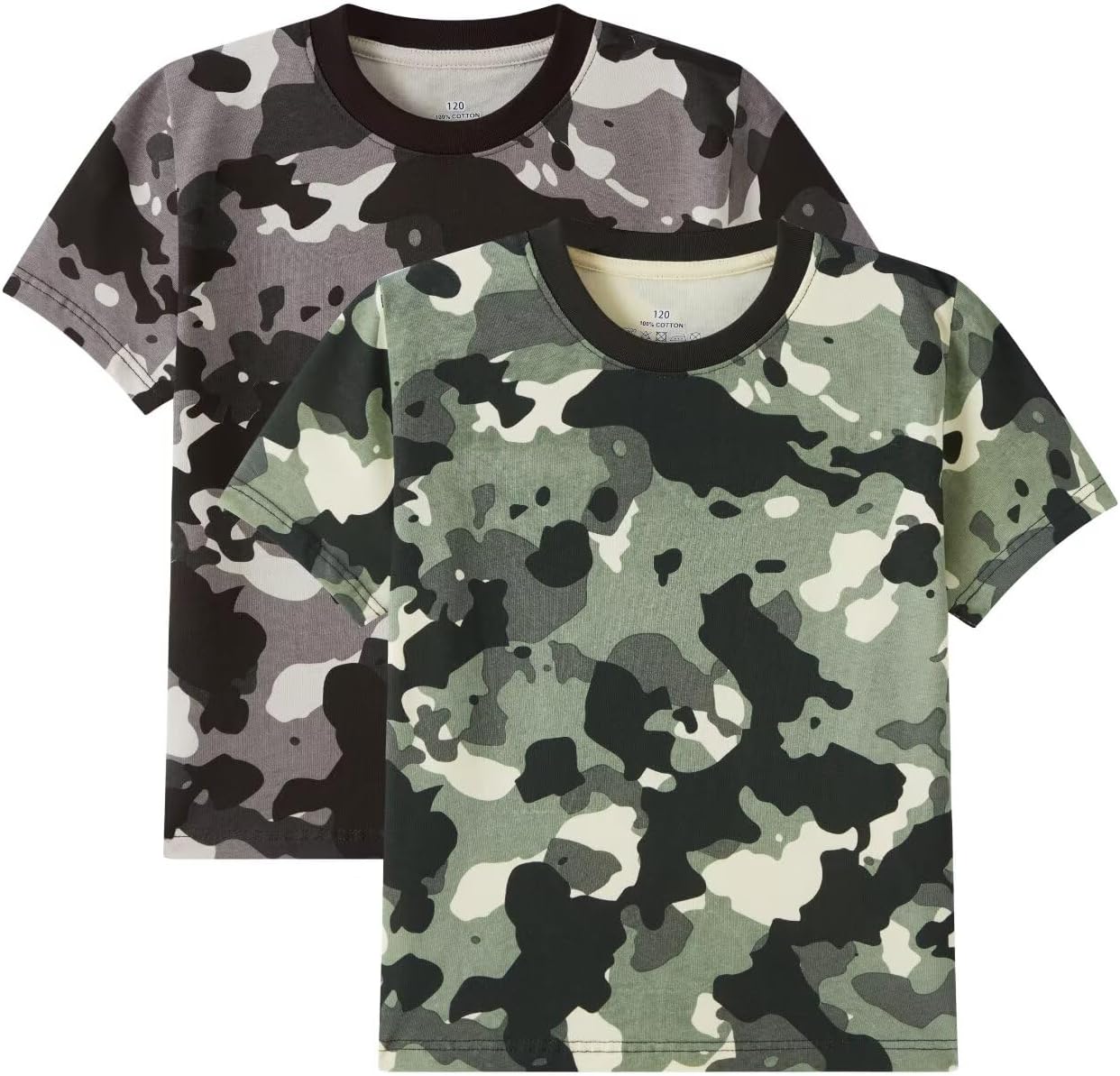 Huata Boys Girls T-Shirt Short Sleeve Crewneck Tee