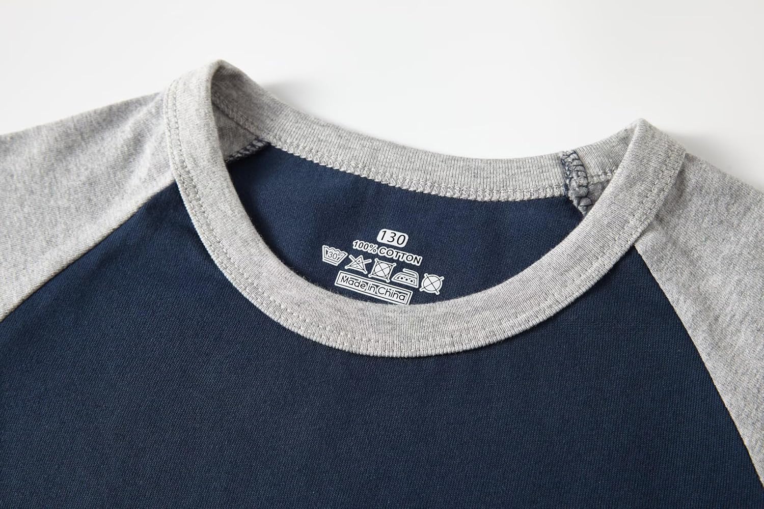 Huata 2 Packs Boys Girls T-Shirt Long Sleeve Crewneck Tee