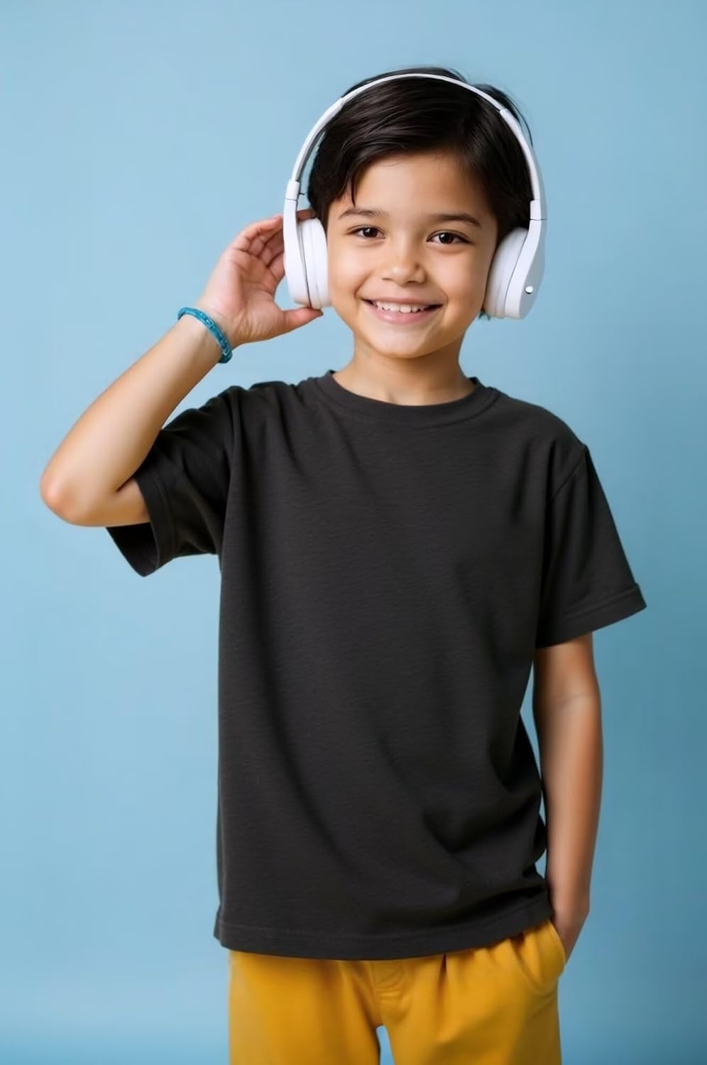 Huata Boys Girls Short Sleeve Tee T-Shirt Crewneck 2 Packs