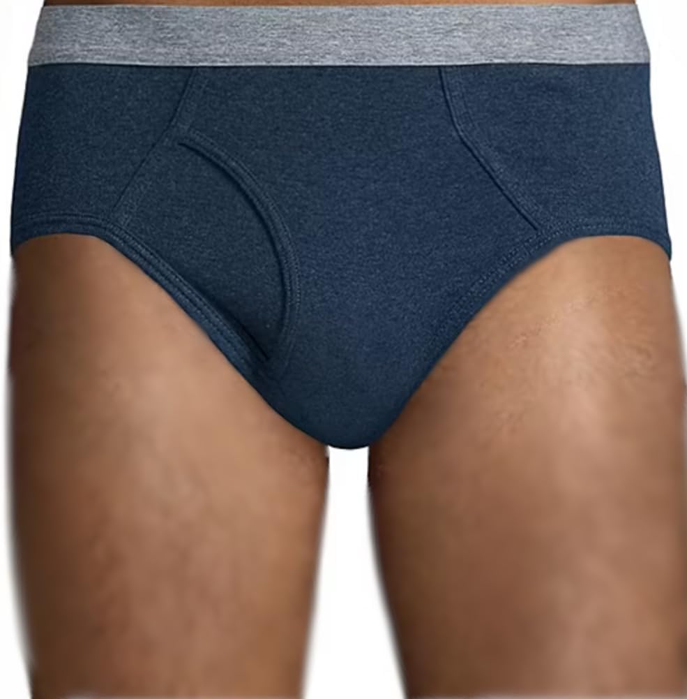 Stafford Low-Rise Briefs for Men 6-pack 100% Cotton, Men's Underwear, Male Breathable Panties Bulk, Comfortable Underpants