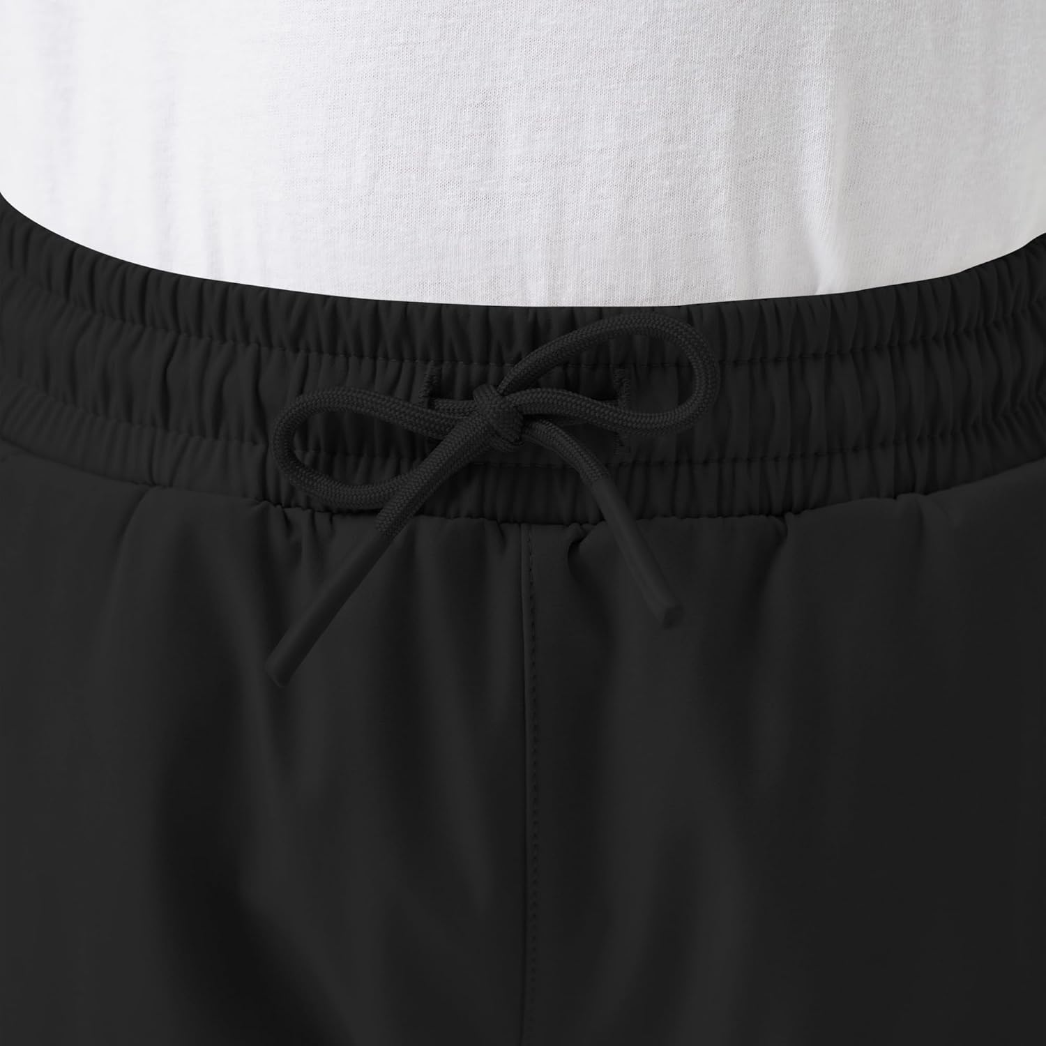 QBK School Joggers for Boys - Elastic Waist Dress Jogger Uniform Pants with Drawstring