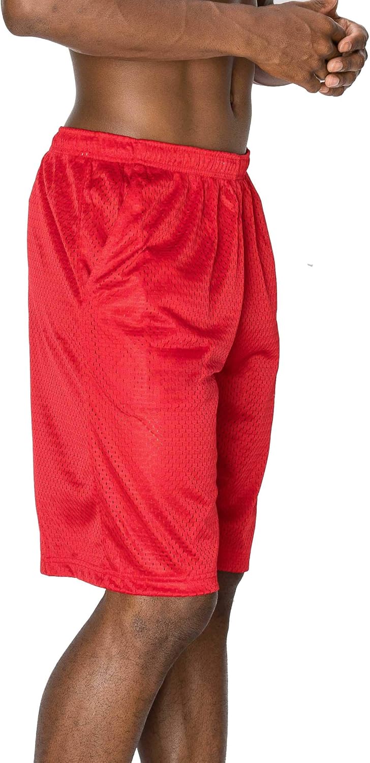 Mens Plain Mesh Shorts