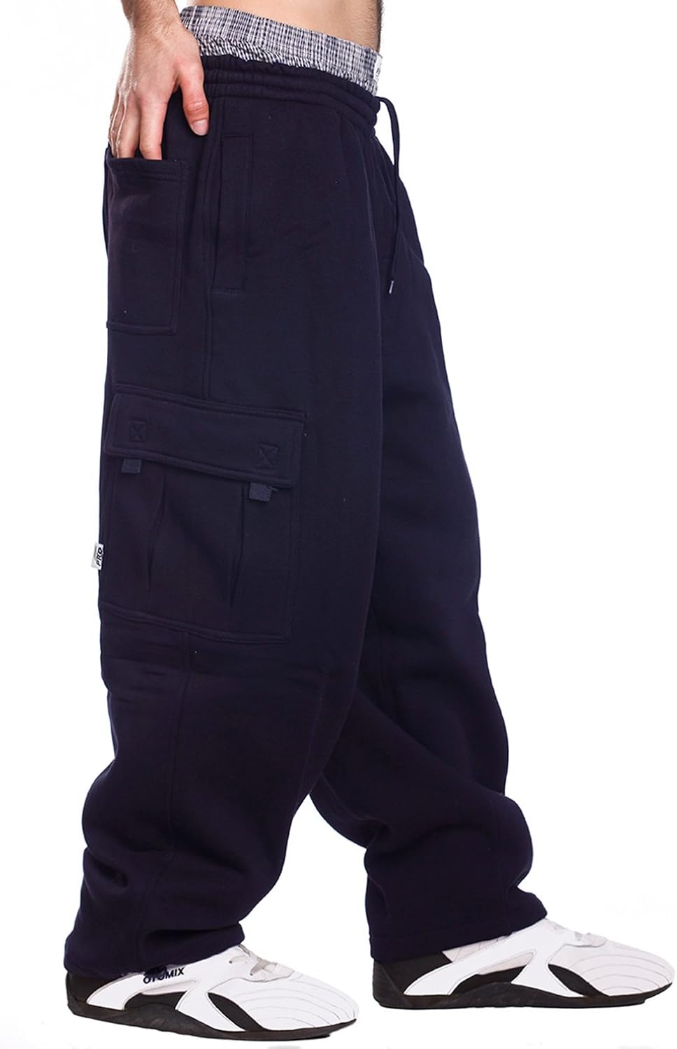 Mens Fleece Cargo Sweatpants