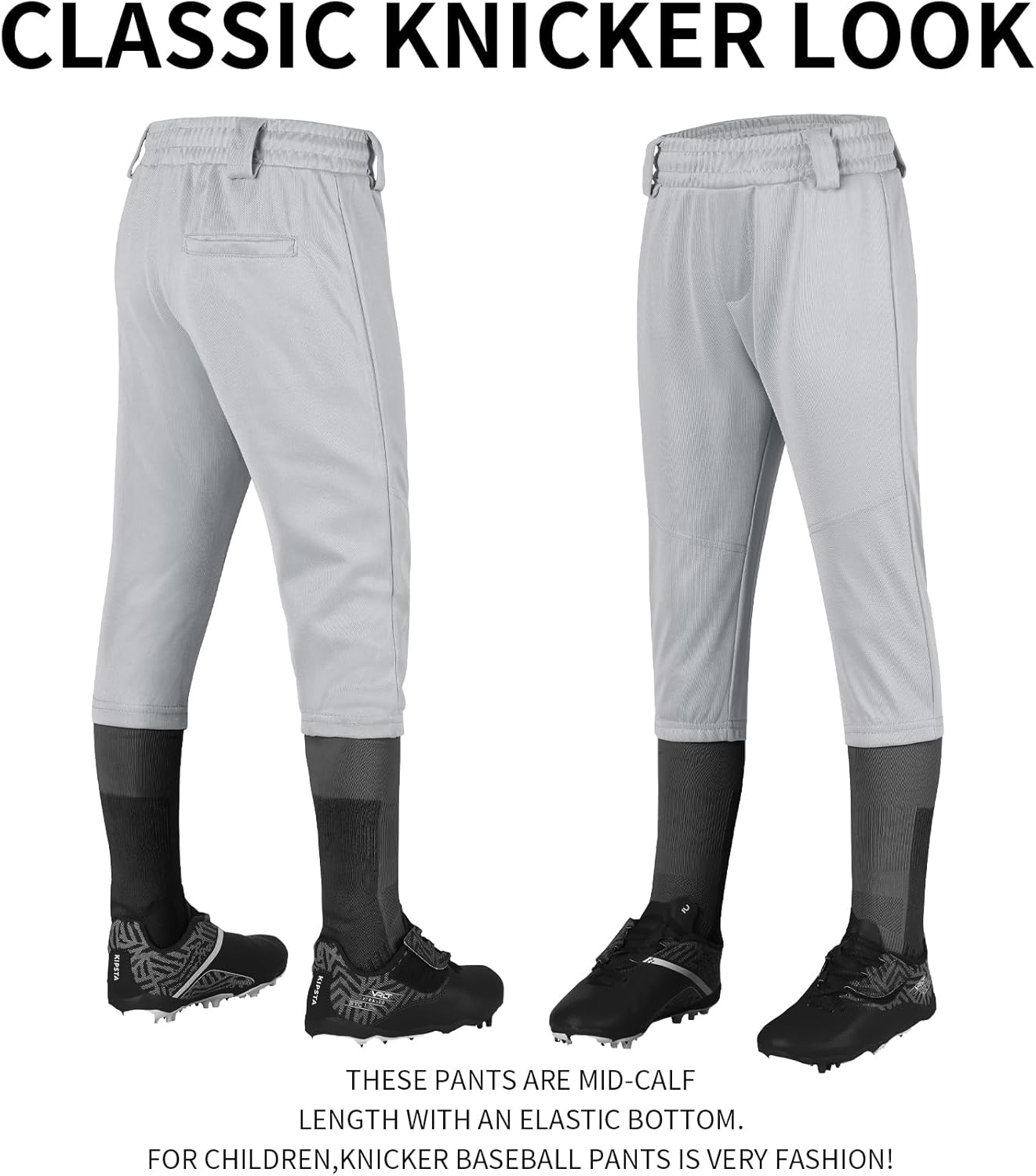 QBK 2T/3T/4T/5T to Youth Toddler Boys Knicker Baseball Pants Girl Softball Pants Kids Tee Ball Pants