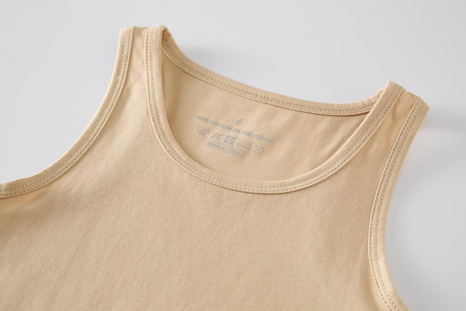 Huata Girls Tank Top 2 Packs Racerback Sleeveless Dance Athletic Shirt for Kids