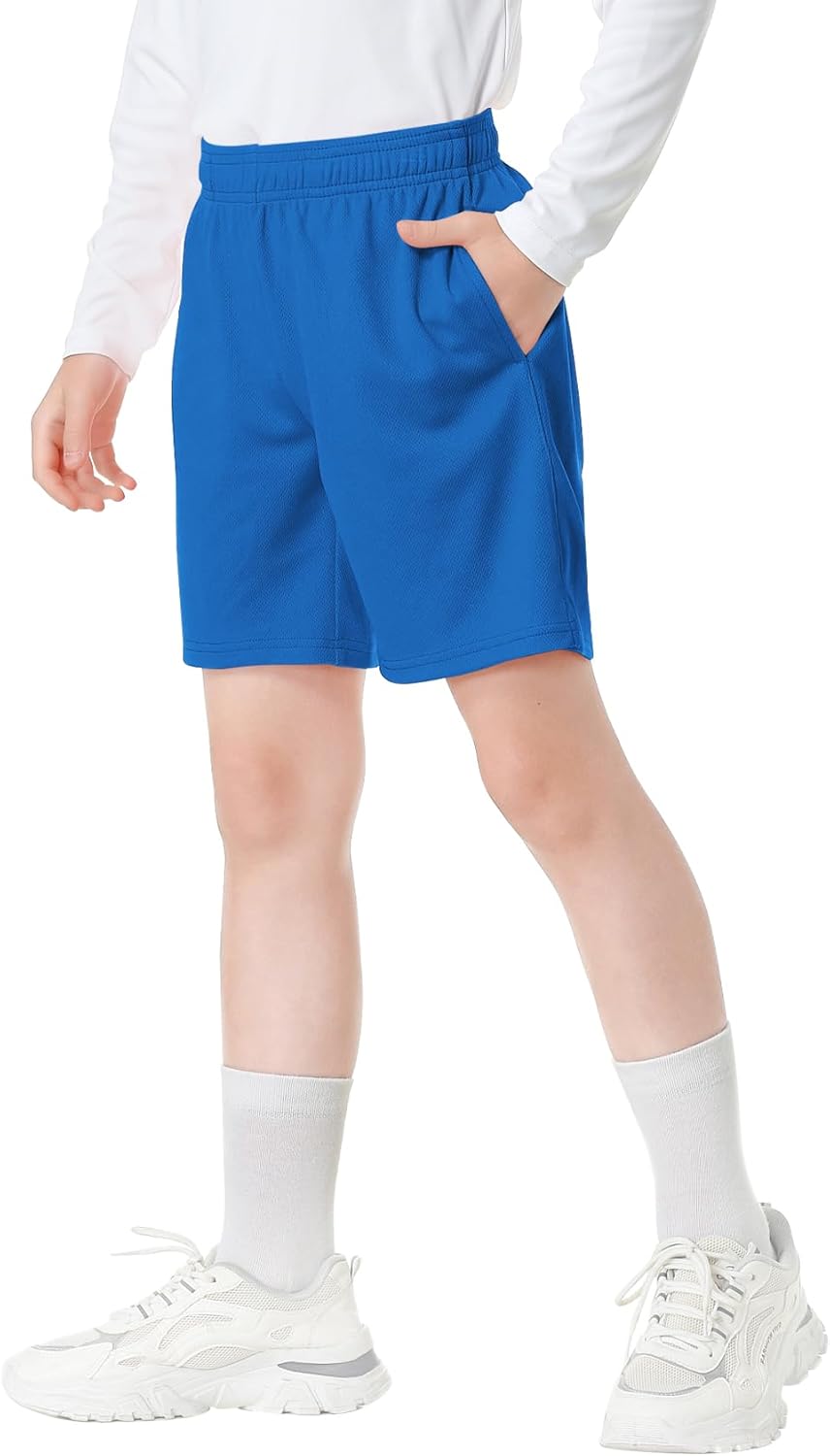 QBK Toddler to Youth Athletic Shorts for Boys and Girls Soccer Basketball Sports