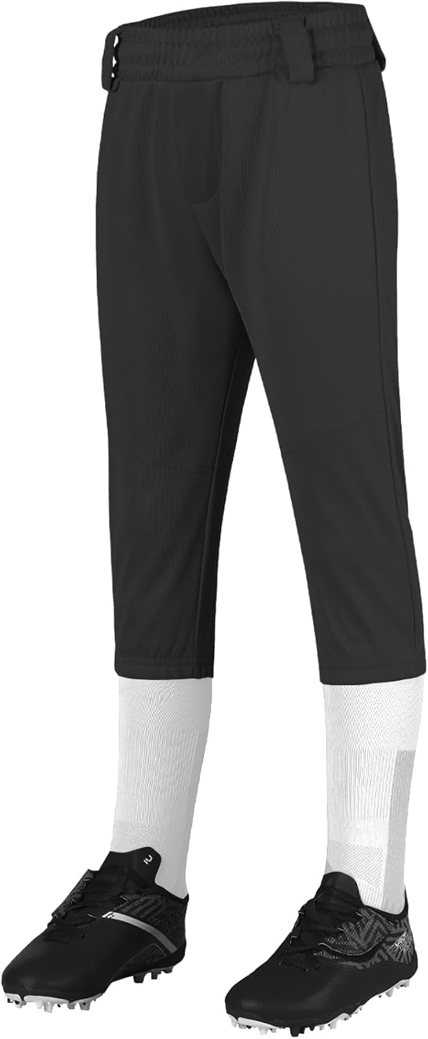 QBK 2T/3T/4T/5T to Youth Toddler Boys Knicker Baseball Pants Girl Softball Pants Kids Tee Ball Pants