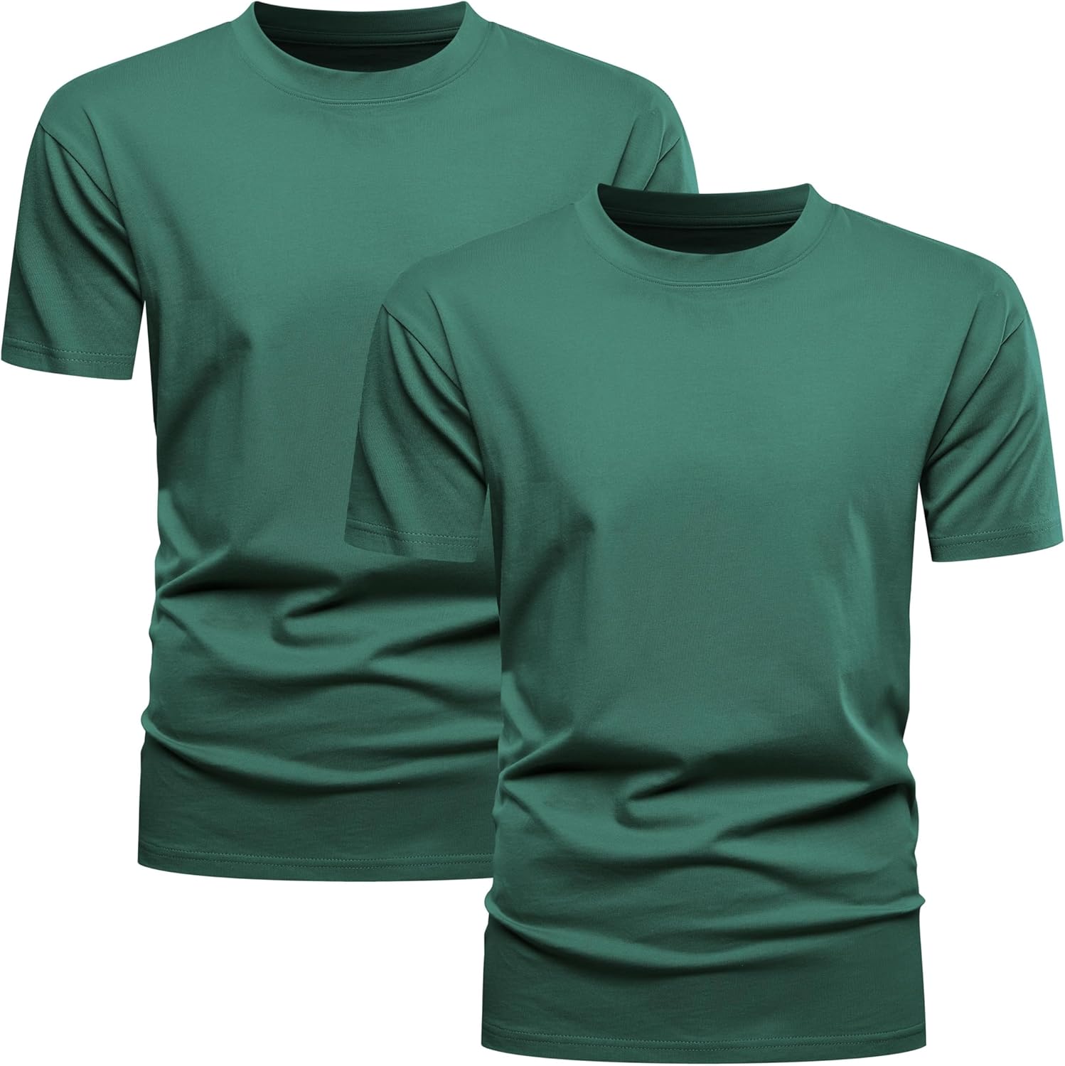 Huata Men's T-Shirt Short Sleeve Crewneck Cotton Tees