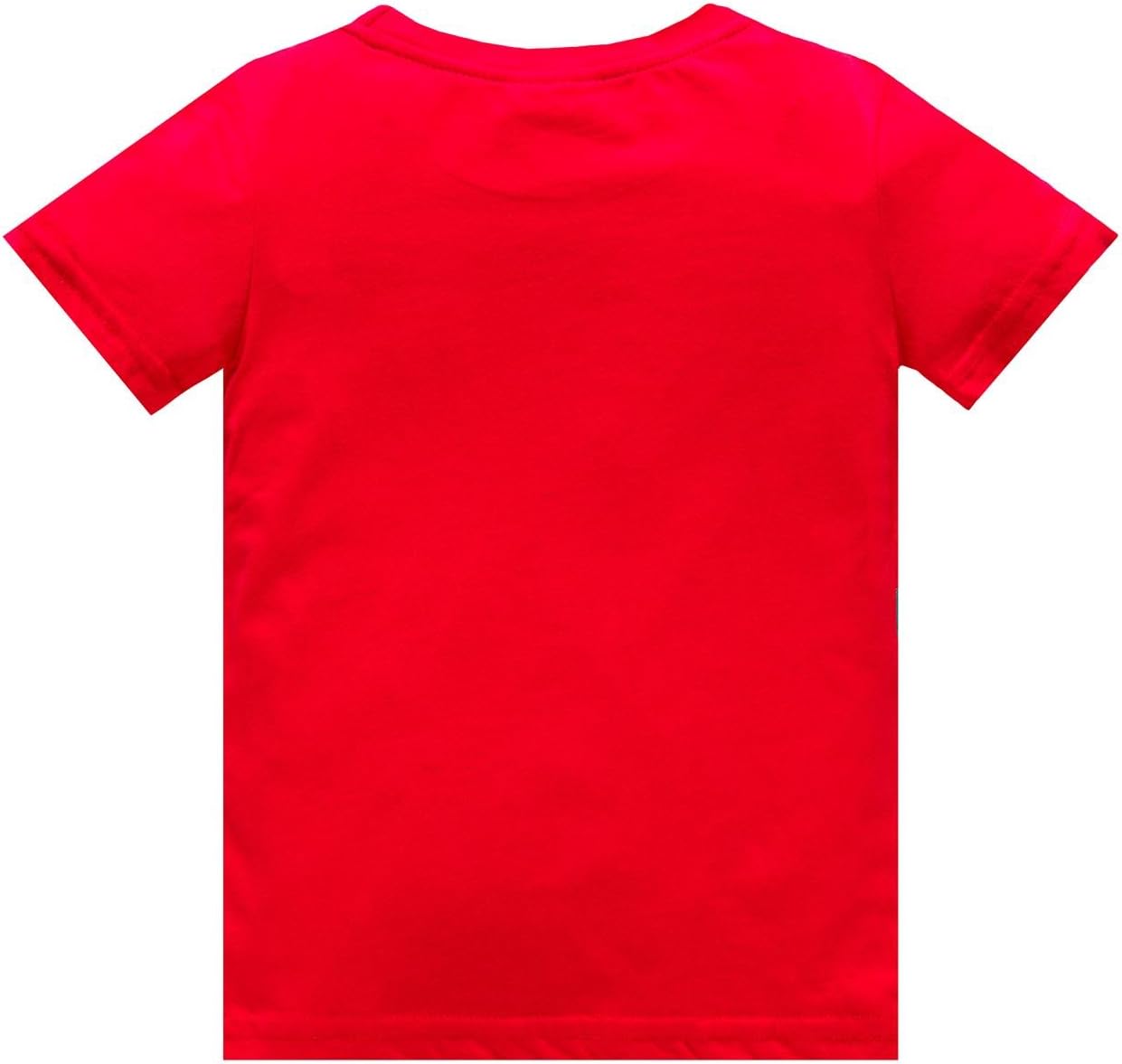 Huata Little Boys Short Sleeve Crew Neck T-Shirt Tops Tee (3T, Dinosaur) Red