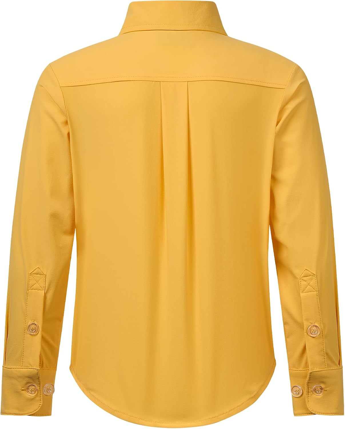 2T-16Y Boys' Stretch Long Sleeve Button Down Toddler Dress Shirt Wrinkle Free Oxford Uniform Shirt with Chest Pocket