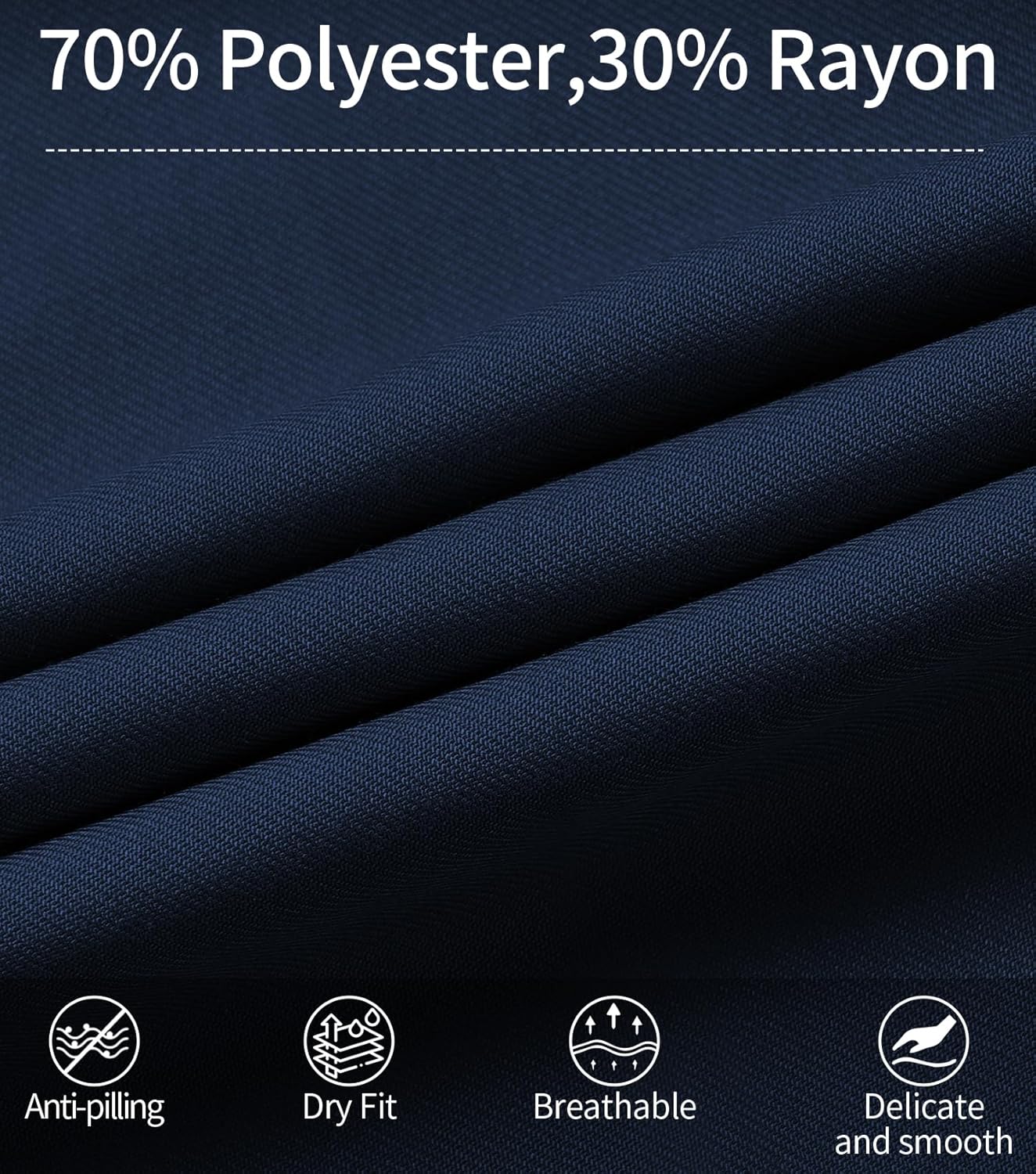 QBK Boys Flat Front Dress Pants Uniform Pants Adjustable Waistband for Toddler to Youth with Pockets