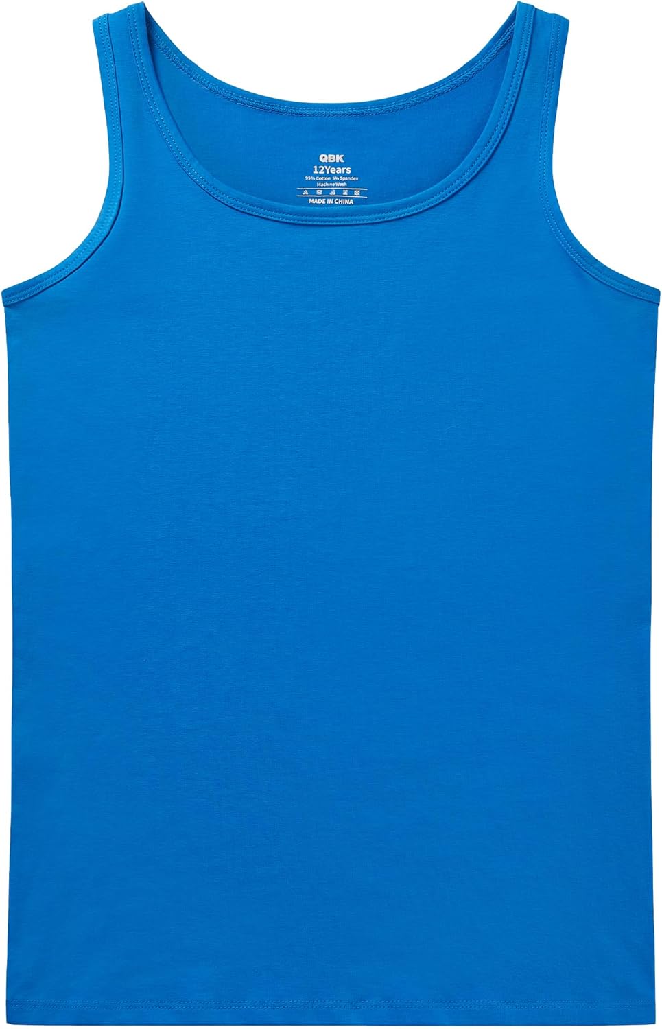 QBK 2T-13Years Girls Tank Tops Cotton Dance Basic Sleeveless Undershirts for Gymnastics Ballet Dancewear