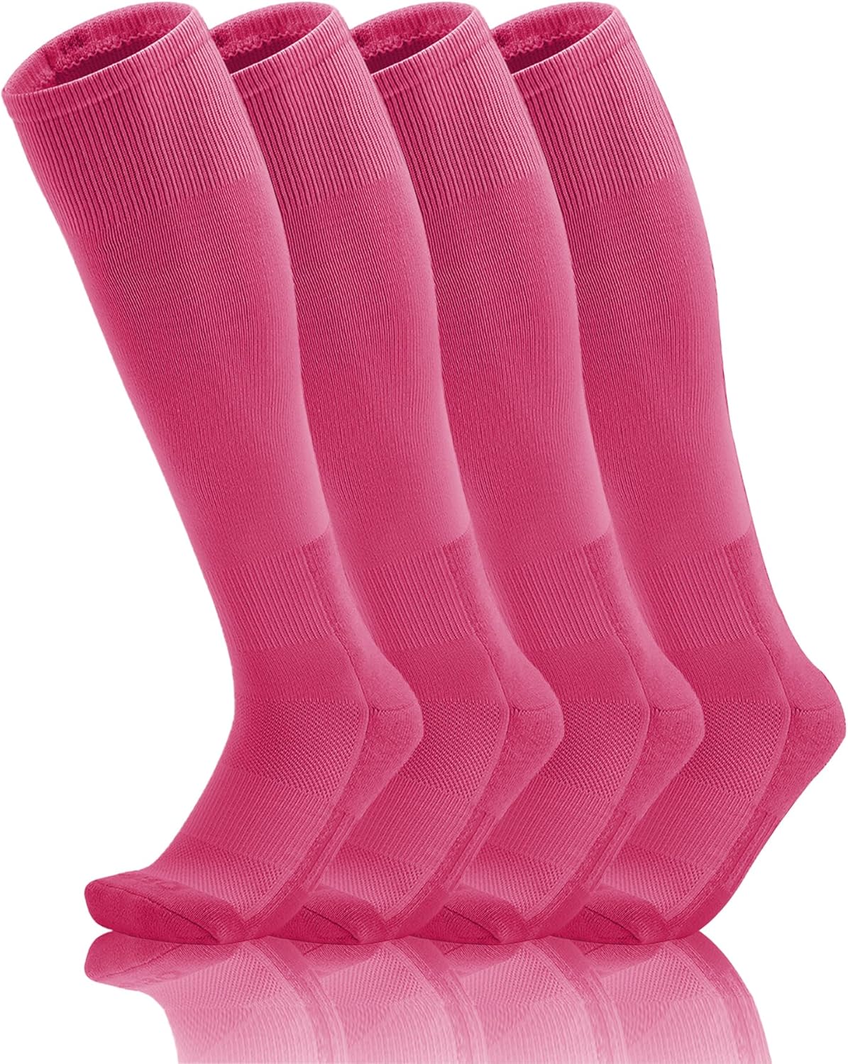 QBK 2 Pairs Toddler To Youth Baseball/Softball Socks - Soccer T-Ball Team Sport Socks For Kids Boys And Girls