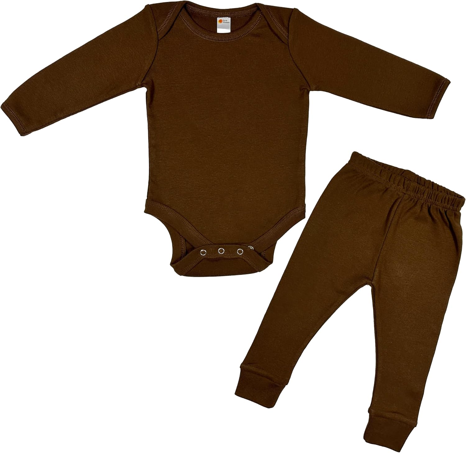 Earth Elements Baby Long Sleeve Layette Set (Bodysuit and Pant)