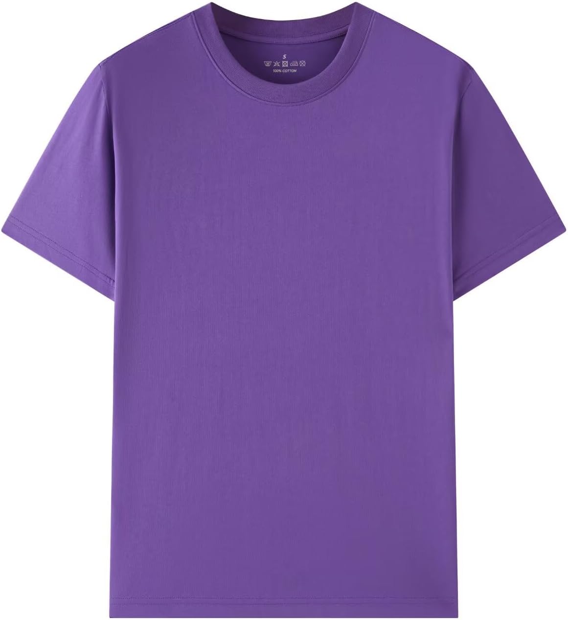 Huata Men's T-Shirt Short Sleeve Crewneck Cotton Tees